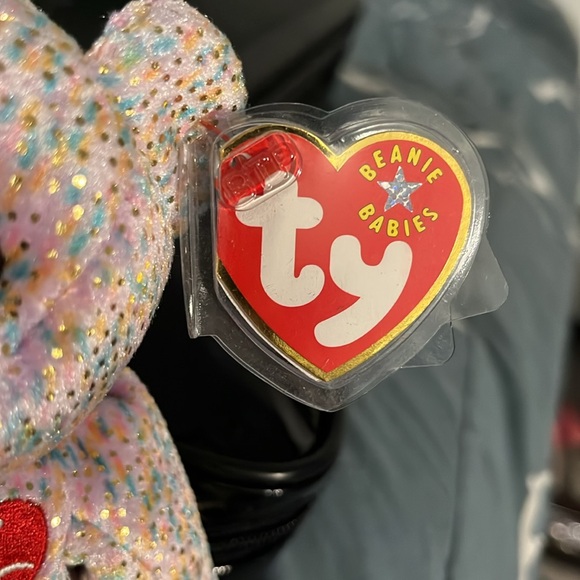 Ty Beanie Baby 2001 Signature Bear Retired P.E. Pellets MWMT 9th Gen Hang Tag - Picture 3 of 7